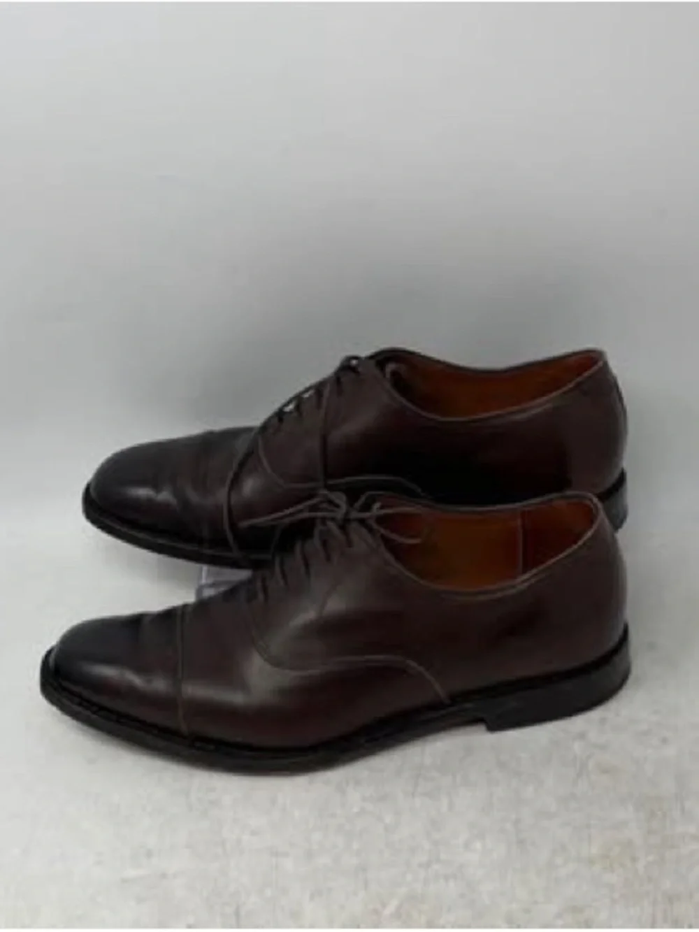 Allen Edmonds Size 8.5 Dark Brown Leather Dress Shoes